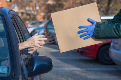 Photo of box of groceries